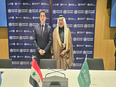 الدكتور عبدالله الربيعة يلتقي وزير الصحة السوري